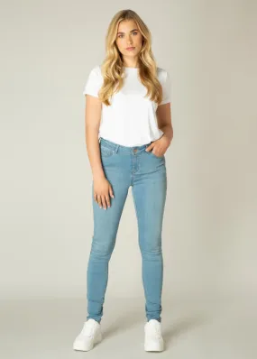 Joy Slim Fit Stretch Jeans in Light Blue