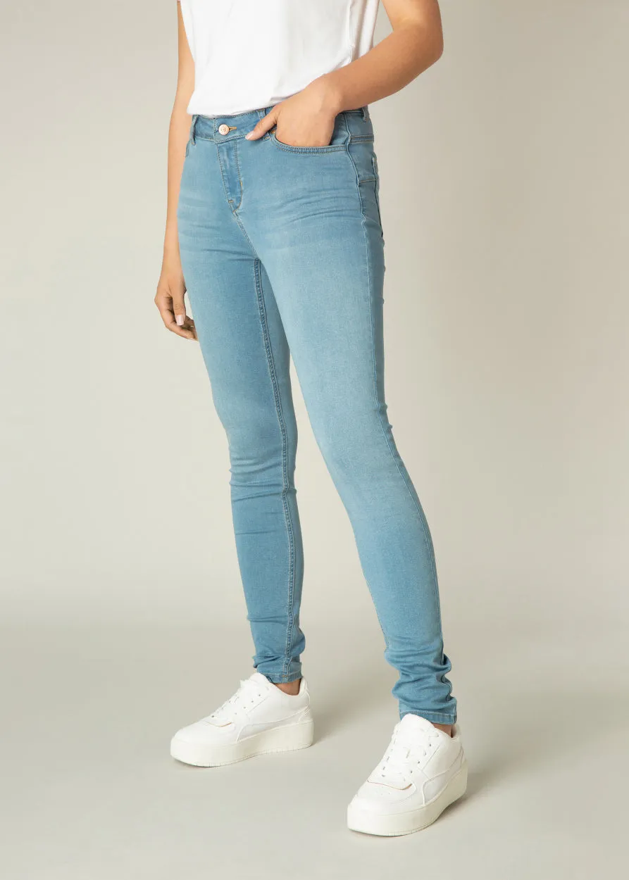 Joy Slim Fit Stretch Jeans in Light Blue