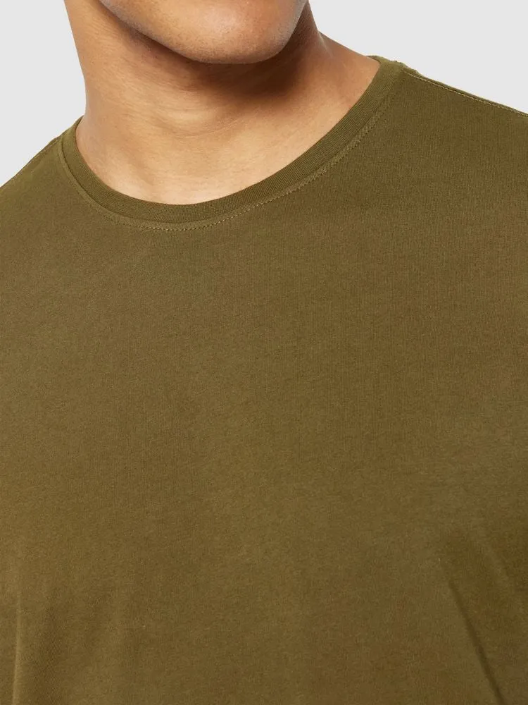 KCA 1010113 Agnar basic t-shirt 1100 dark olive men