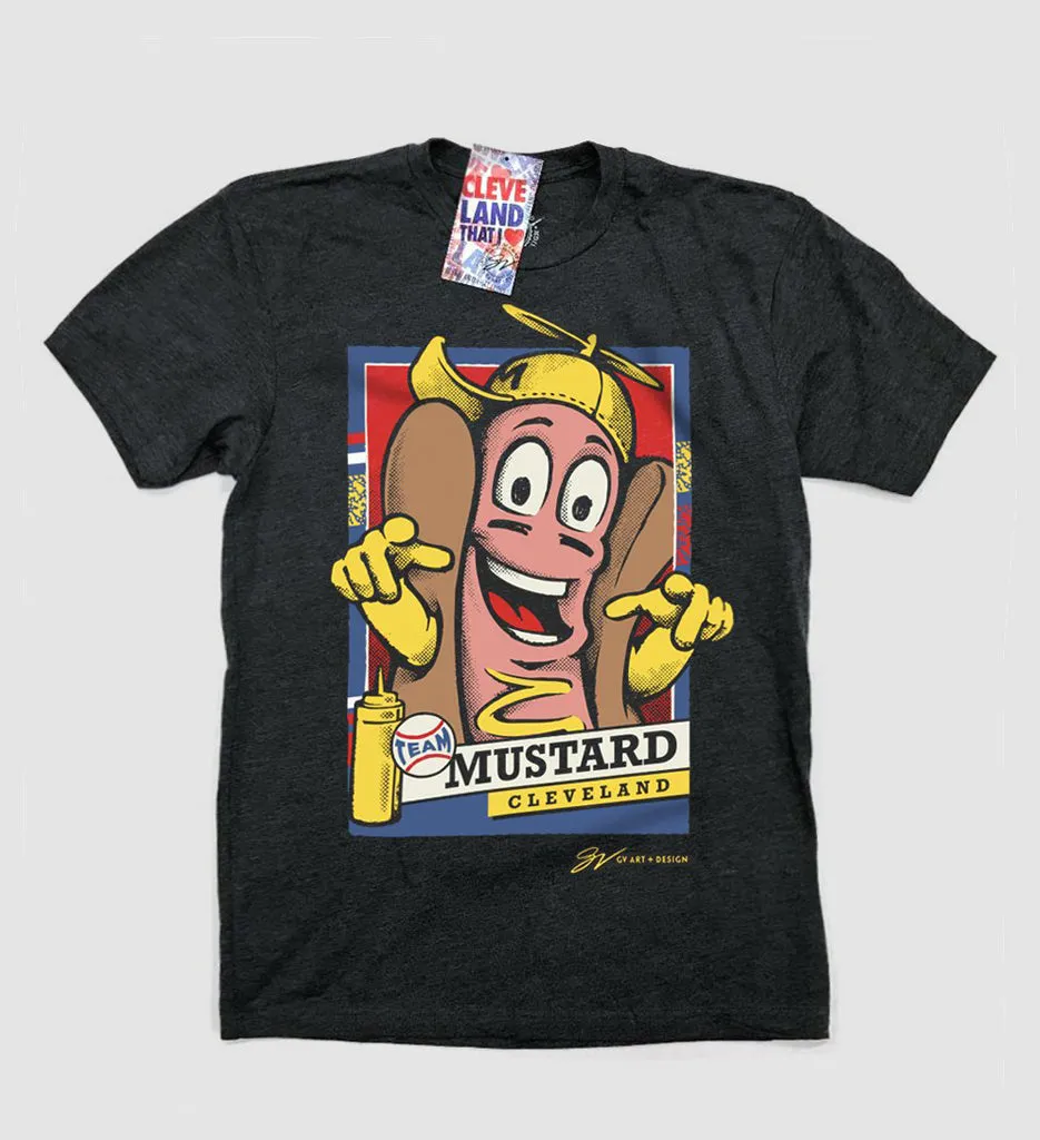 Kids Cleveland Team Mustard T shirt