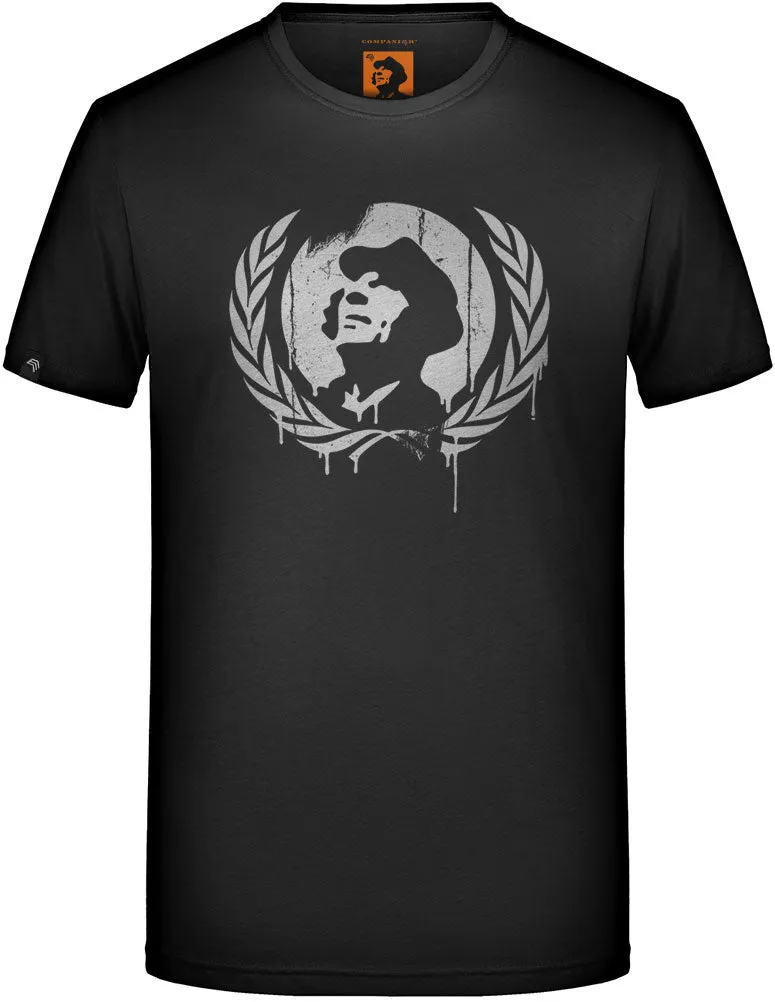 Laurel Wreath Melted ― T-Shirt - Schwarz