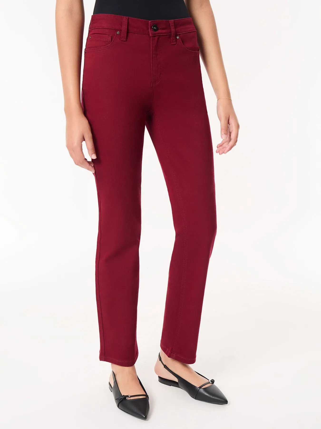 Lexington Straight Leg Jeans, Bordeaux