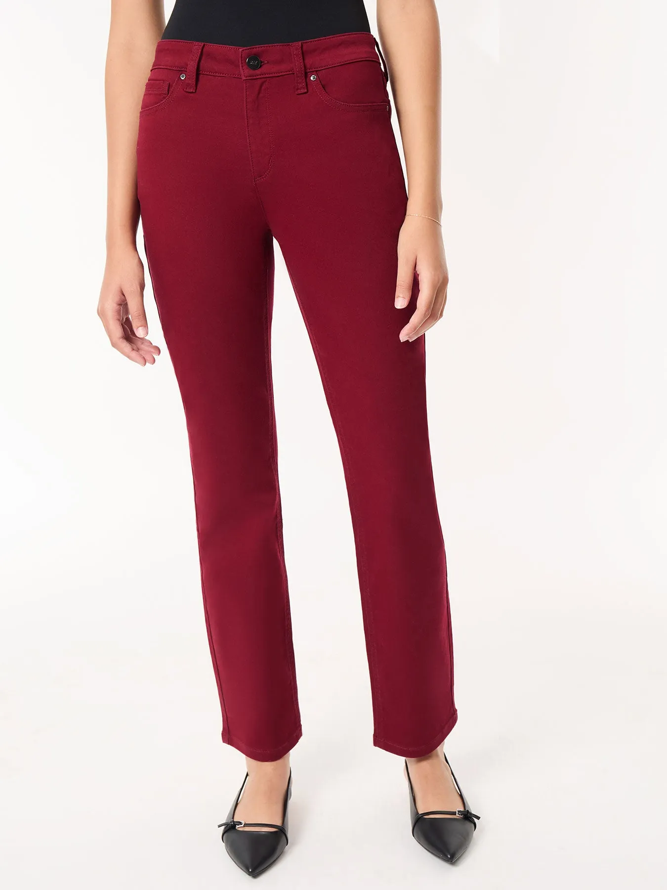 Lexington Straight Leg Jeans, Bordeaux