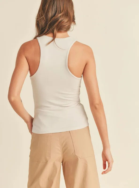 Light Grey Racer Back Tank