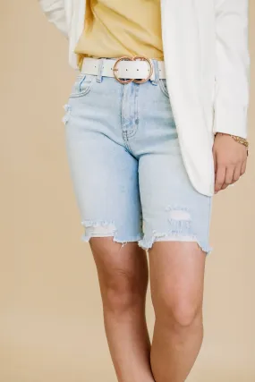 Maison Biker Jean Shorts - FINAL SALE