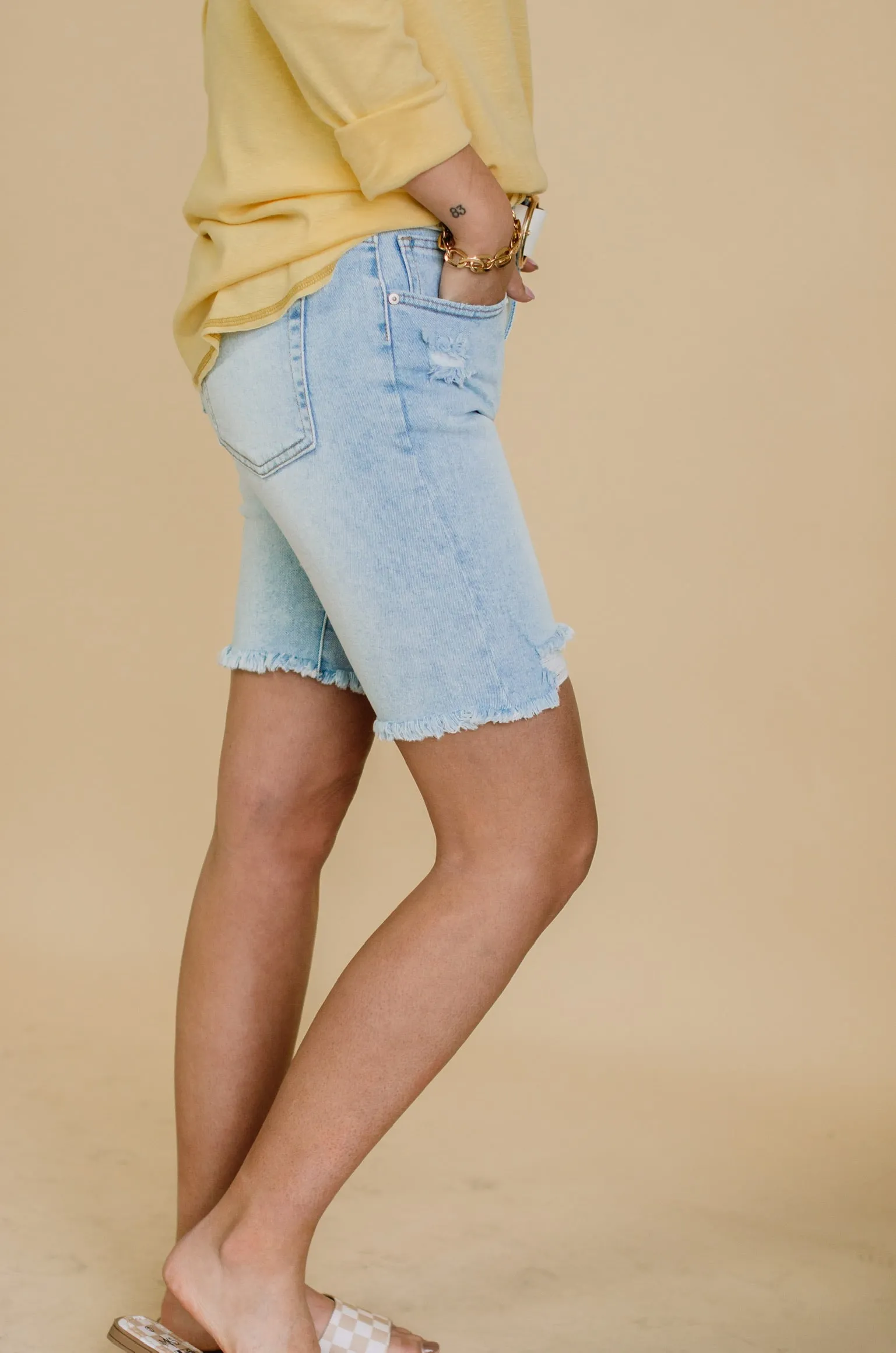 Maison Biker Jean Shorts - FINAL SALE