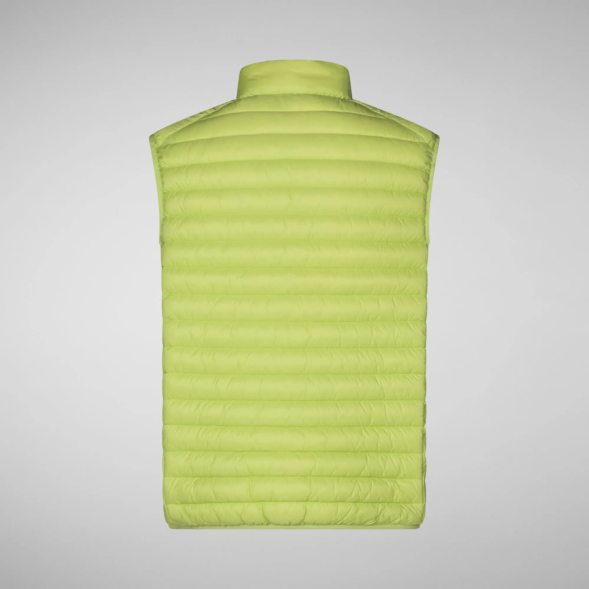 Man's vest Adam in lichen green