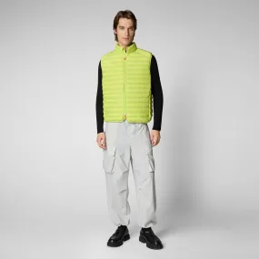 Man's vest Adam in lichen green