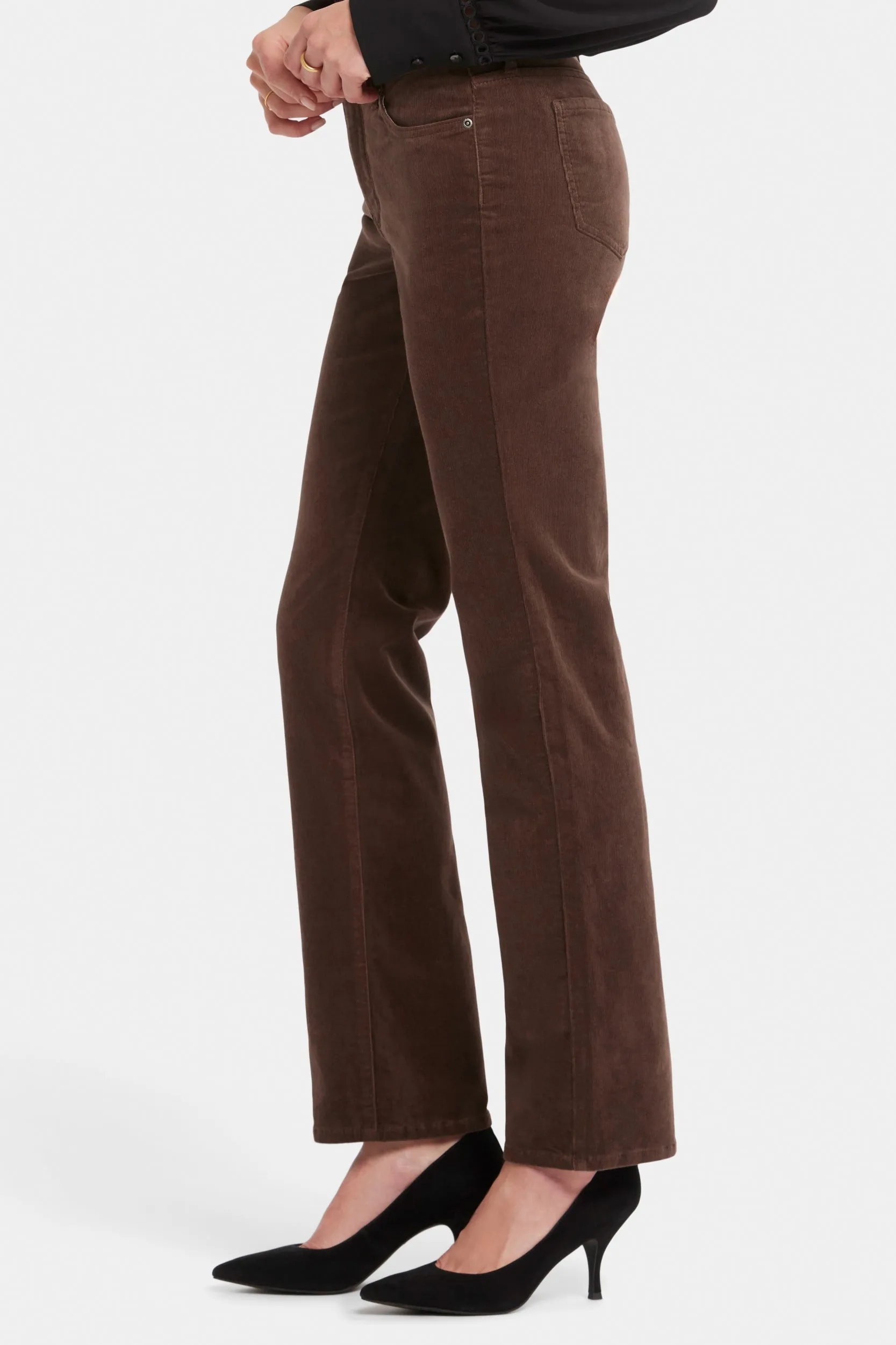 Marilyn Straight Corduroy Broek Bruin | Coffee Bean