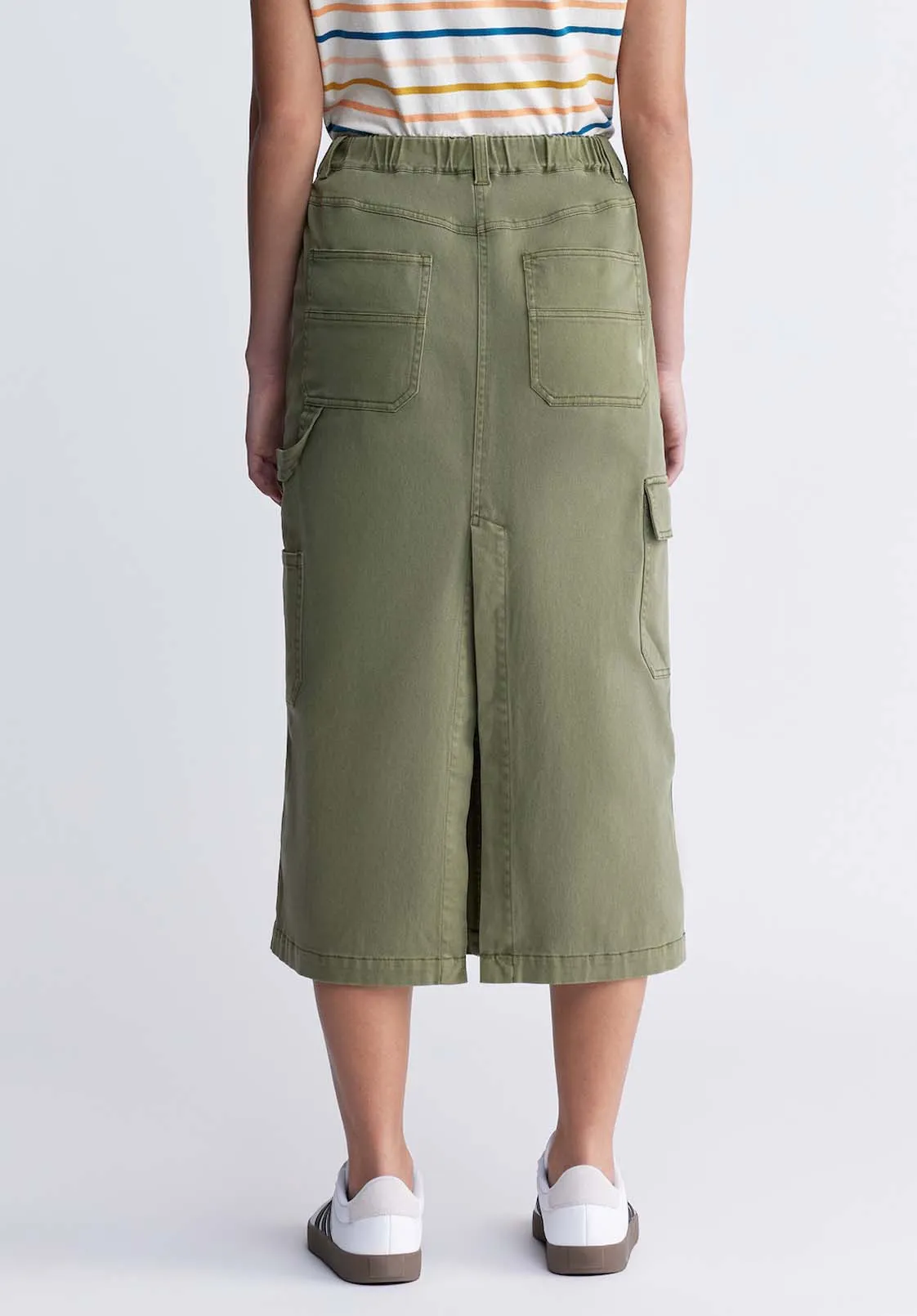 Matilde Women’s Cargo Skirt in Burnt Olive - WS0010P