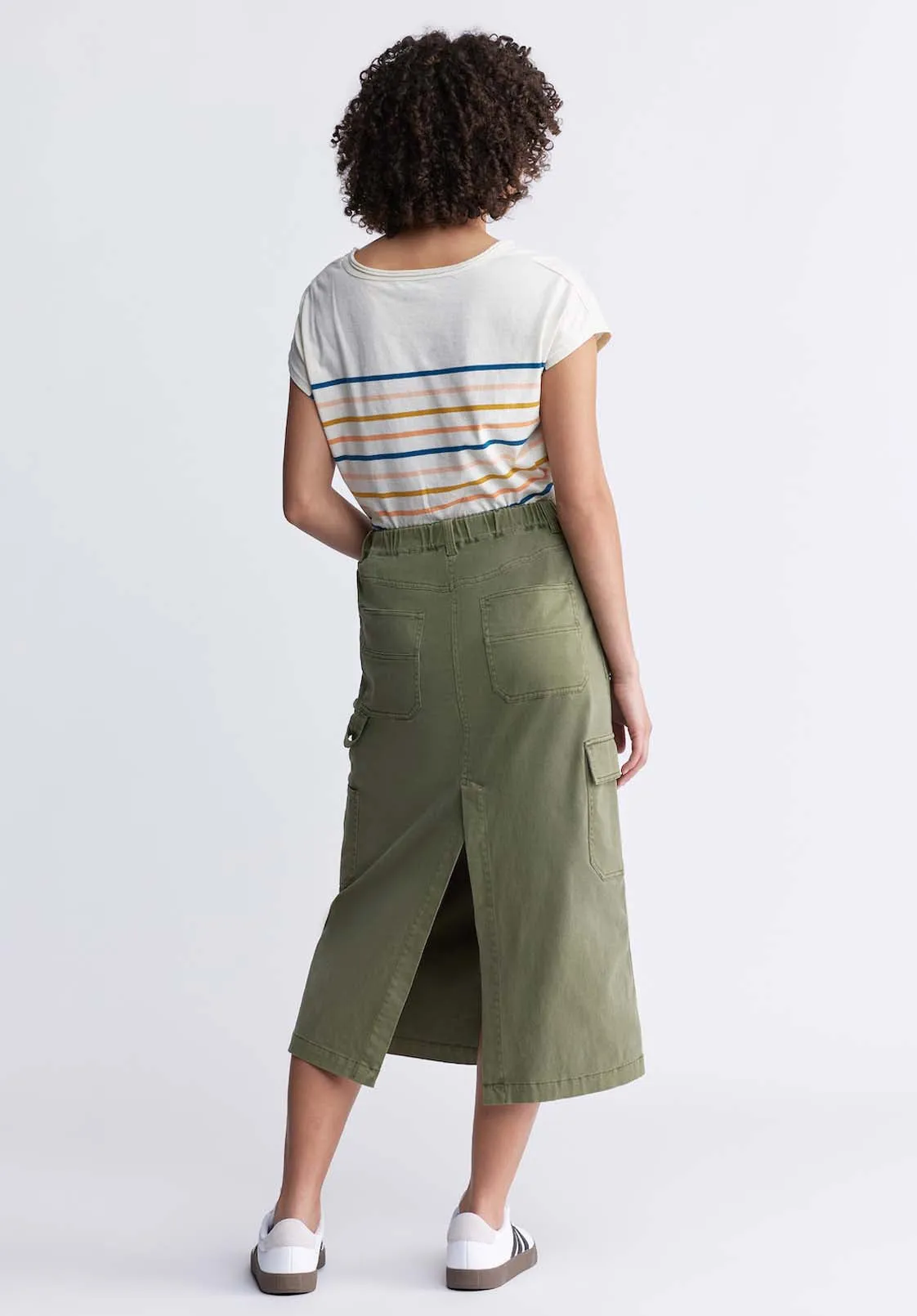 Matilde Women’s Cargo Skirt in Burnt Olive - WS0010P