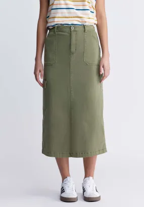 Matilde Women’s Cargo Skirt in Burnt Olive - WS0010P