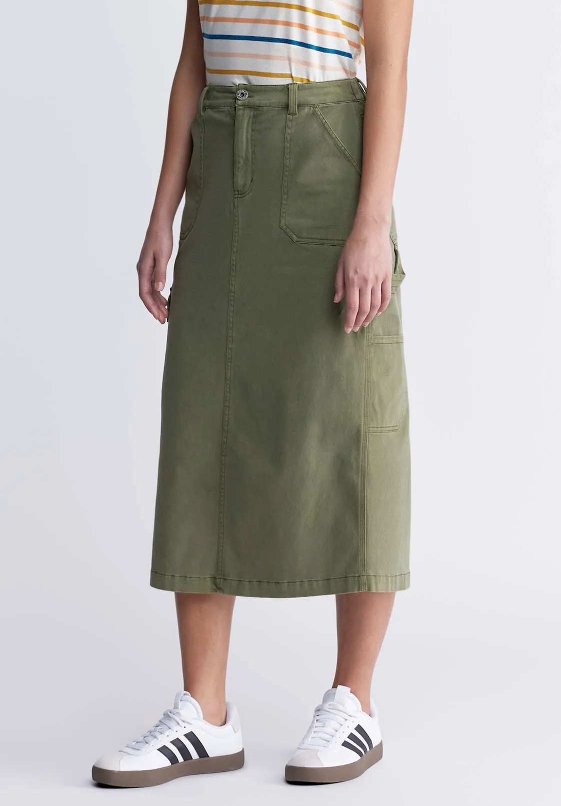 Matilde Women’s Cargo Skirt in Burnt Olive - WS0010P