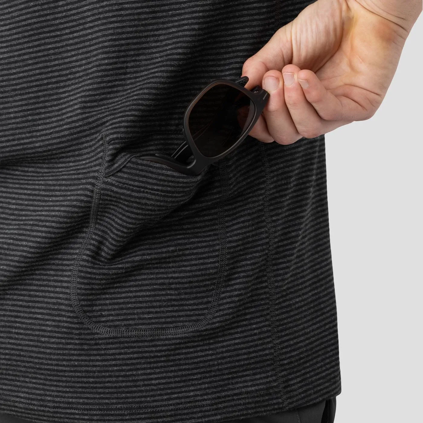 Men's Organic Riding Shirt  - Charcoal