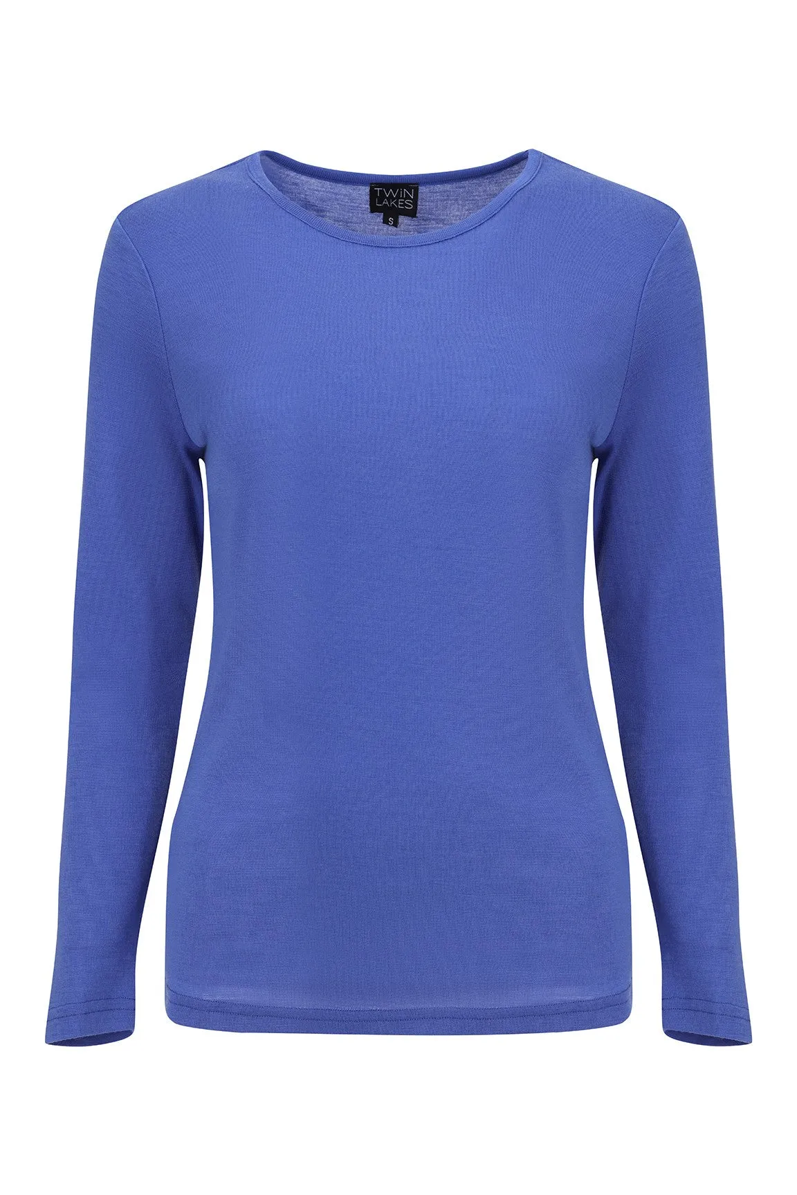 Merino Blend round neck Top | DELFT | 6393ZR