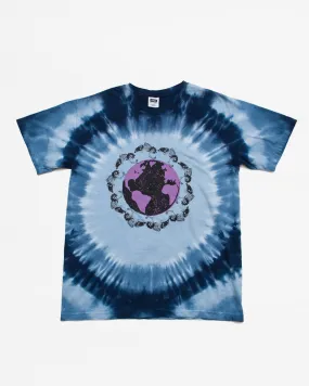 MN07 Dead Plant World SS Tee - Blue/Purple Tie Dye