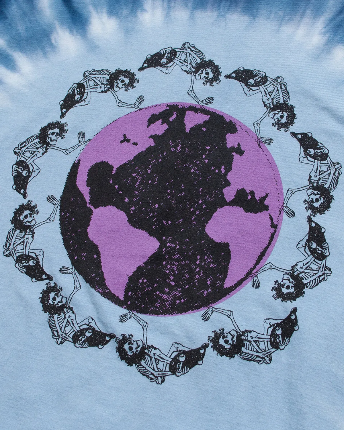 MN07 Dead Plant World SS Tee - Blue/Purple Tie Dye