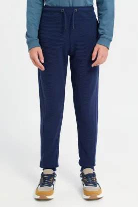 Navy Ottoman Table Active Pants