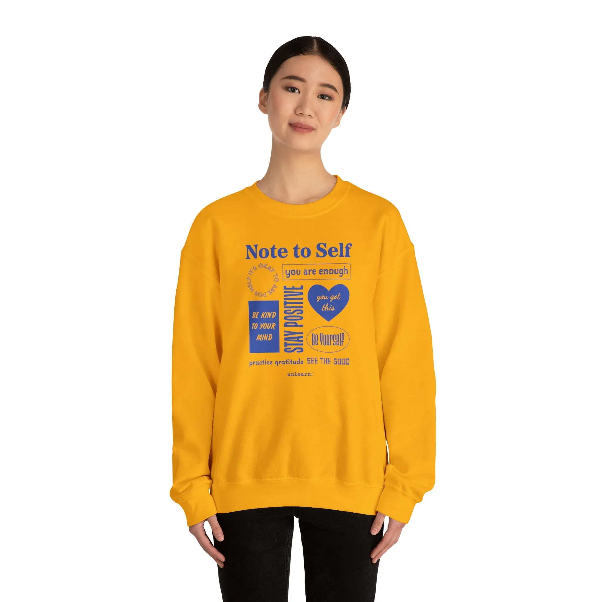 Note To Self - Relaxed Fit Crewneck Sweatshirt