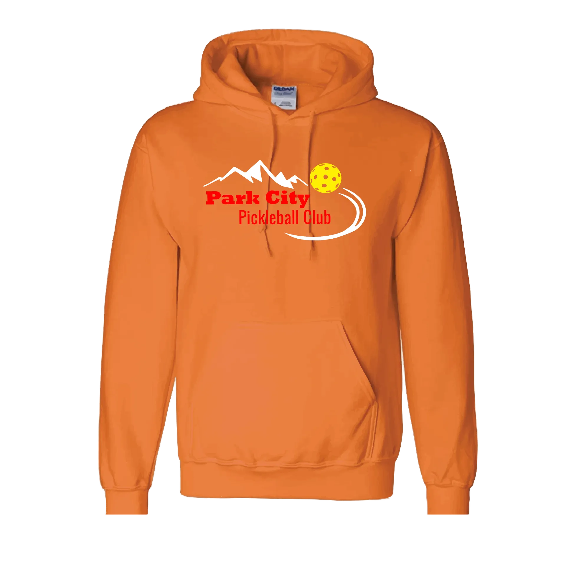 Park City Pickleball Club (Red Words) | Unisex Hoodie Pickleball Sweatshirt | 50% Cotton 50% Polyester