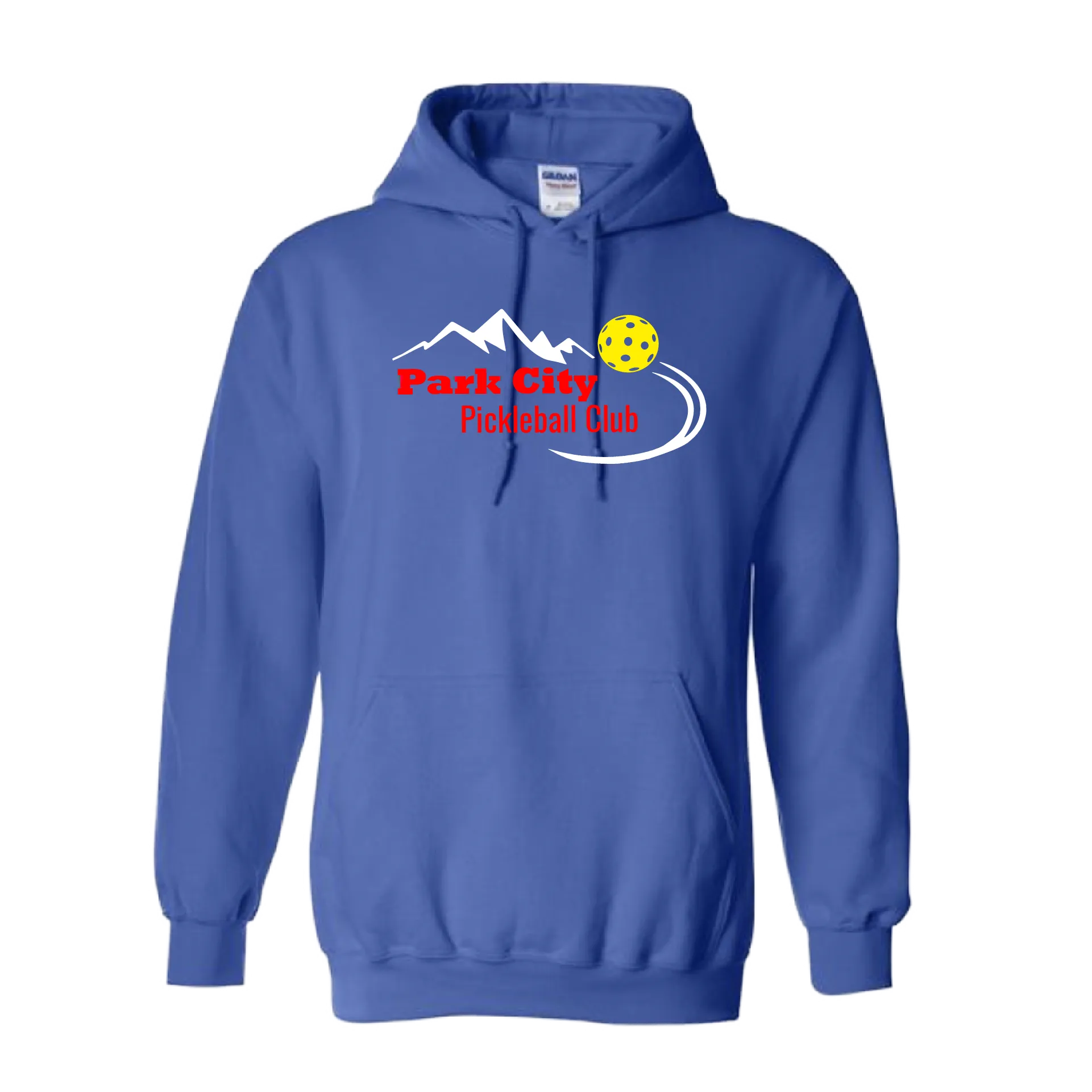 Park City Pickleball Club (Red Words) | Unisex Hoodie Pickleball Sweatshirt | 50% Cotton 50% Polyester