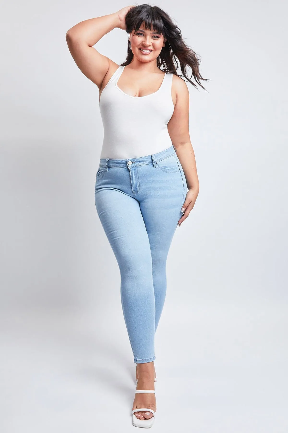 Plus Size Women's Sustainable WannaBettaButt Skinny Jeans