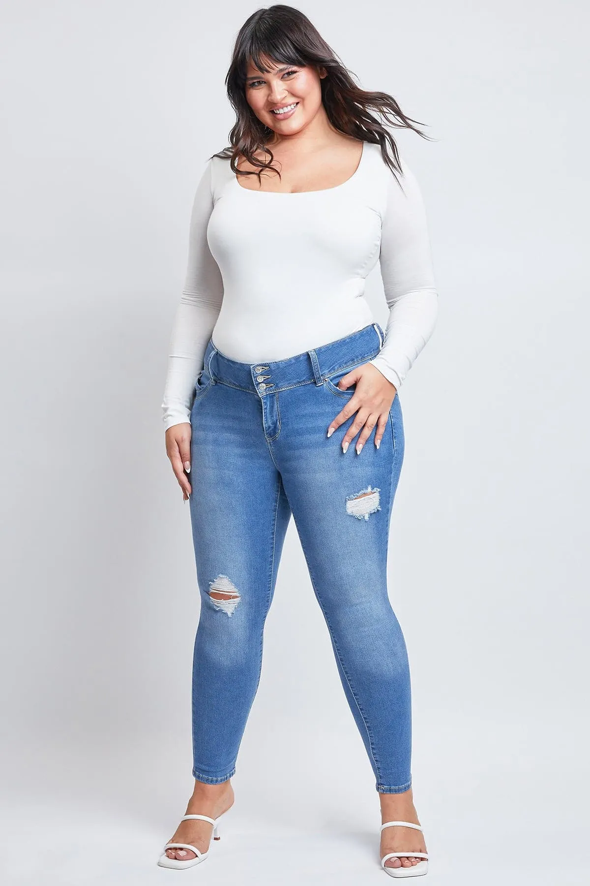 Plus Size Women's WannaBettaButt Skinny Jeans