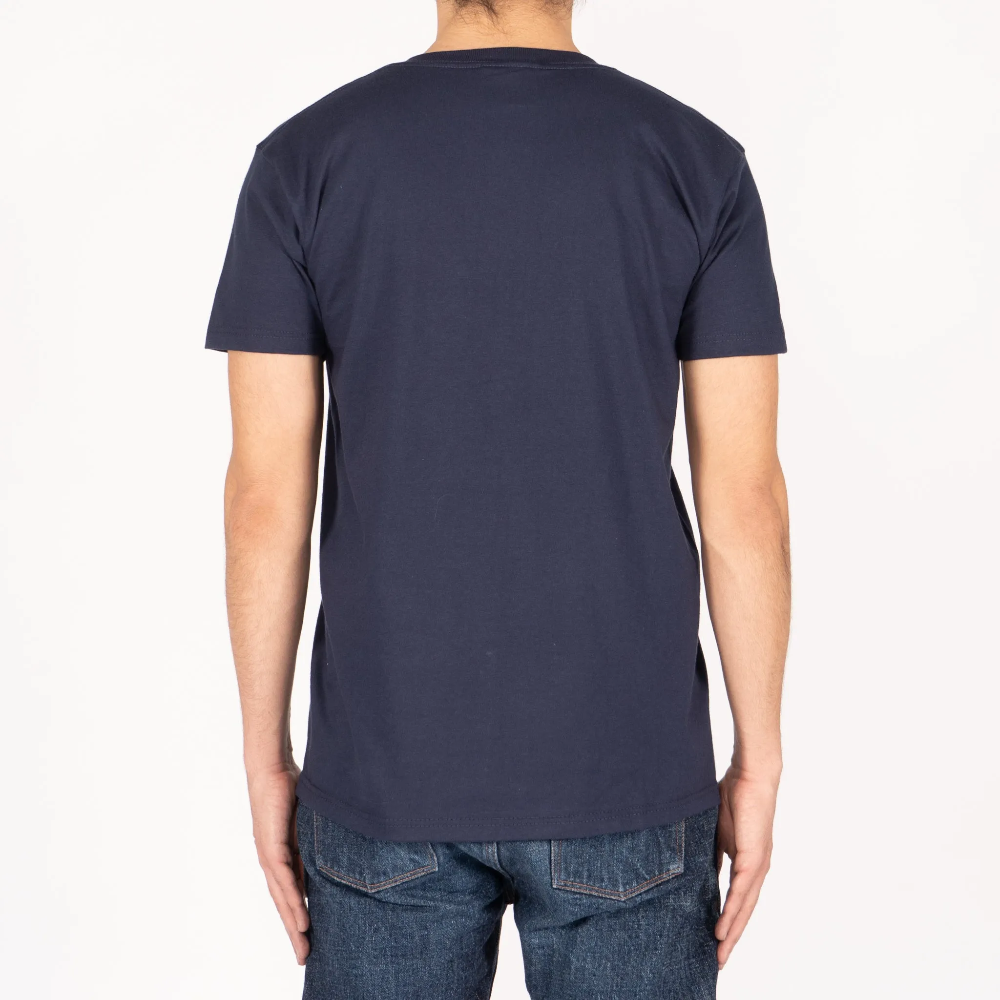 Pocket Tee - Navy - Fruit Print - Navy