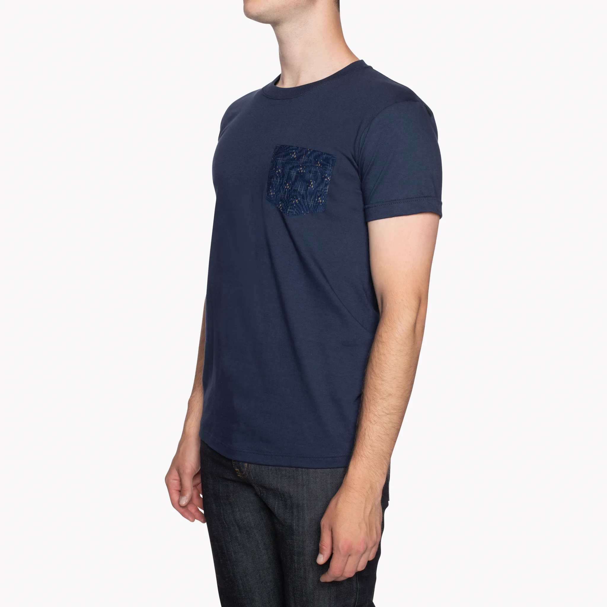 Pocket Tee - Navy   Mid-Century Pique