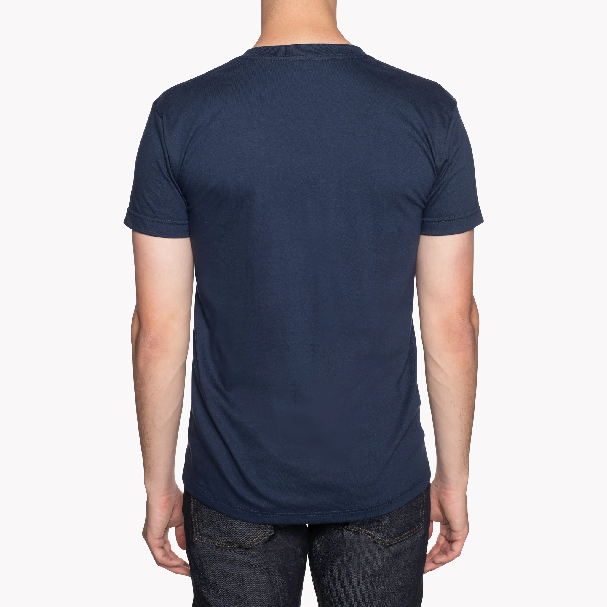 Pocket Tee - Navy   Mid-Century Pique