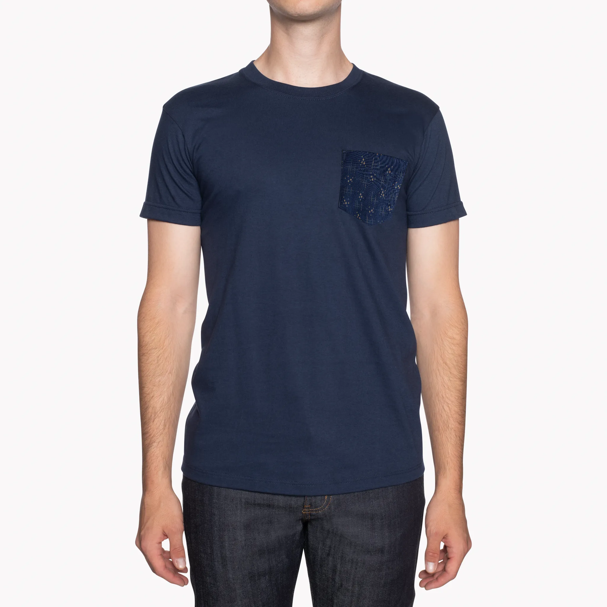 Pocket Tee - Navy   Mid-Century Pique