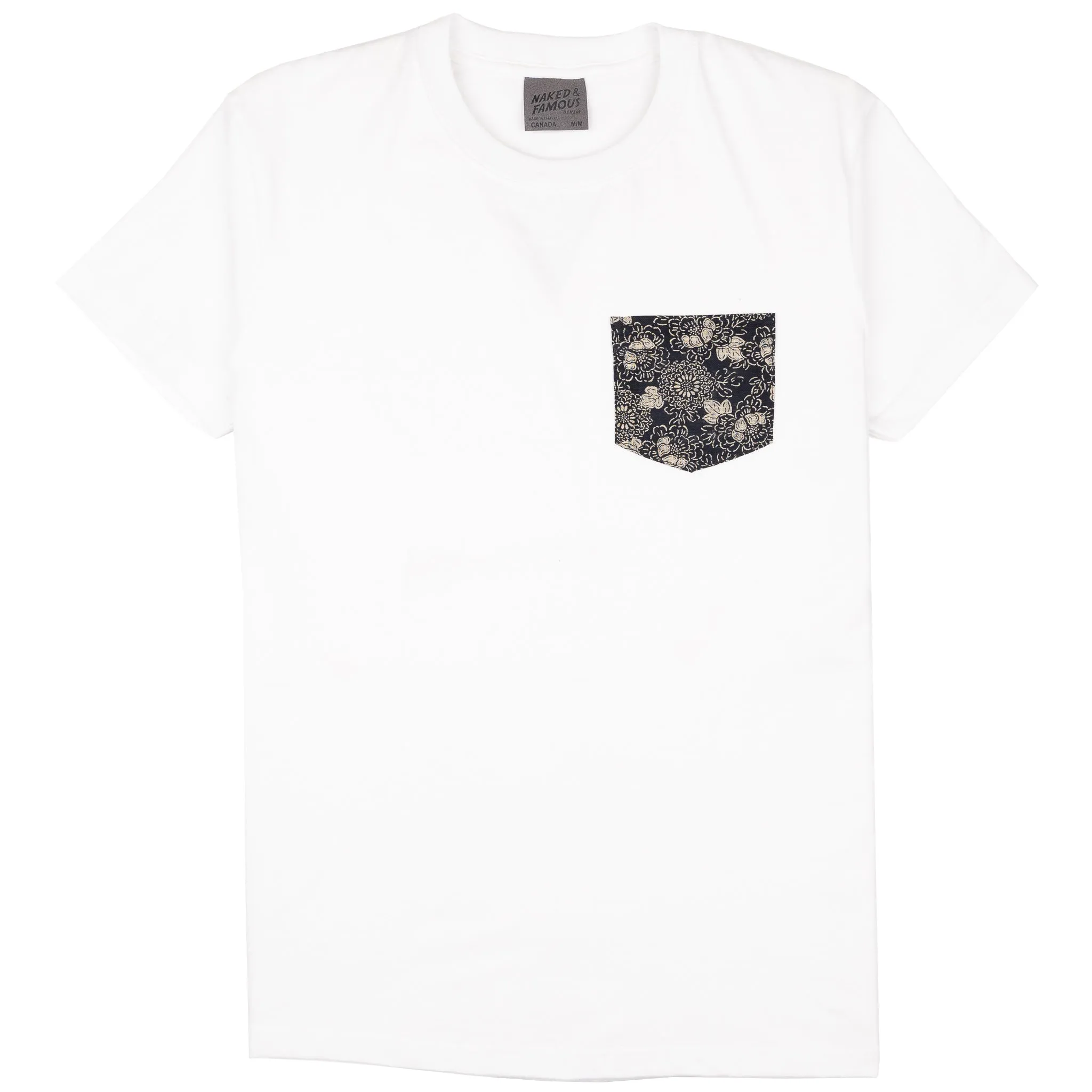 Pocket Tee - White - Kimono Floral