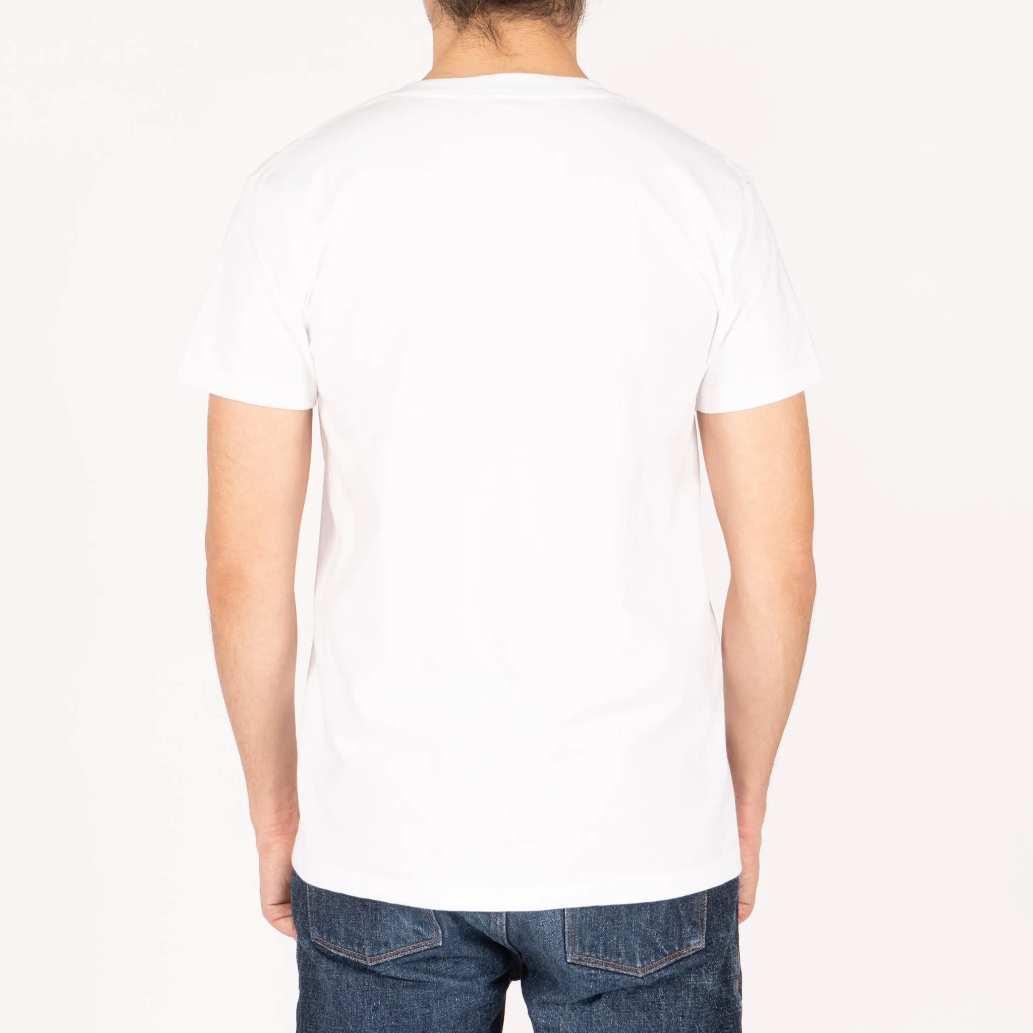 Pocket Tee - White - Sashiko Double Gauze