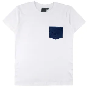 Pocket Tee - White - Sashiko Double Gauze