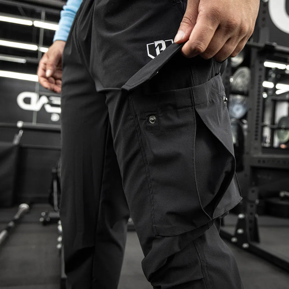 Pro Series Long Cuff Cargo Performance Youth Joggers - Black