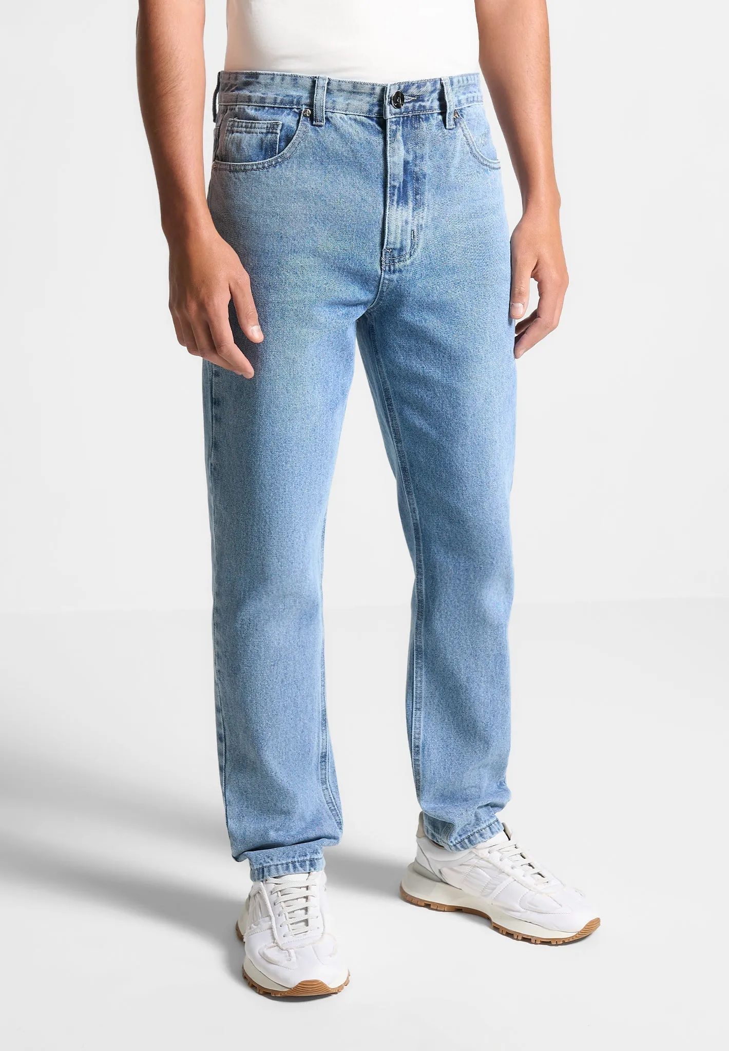 Regular Fit Jeans - Mid Blue