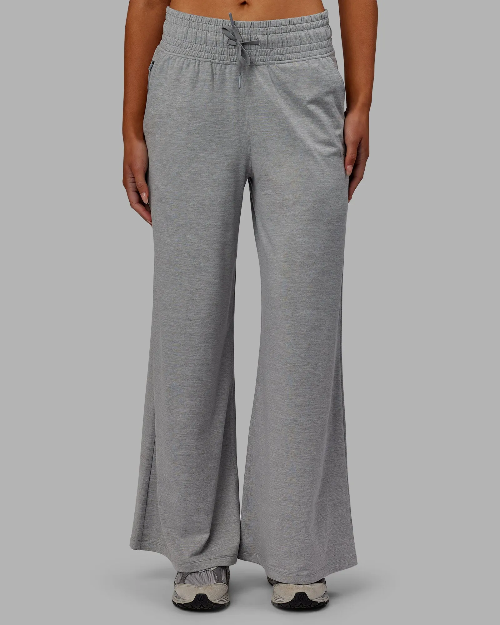 Restore CloudFLX Wide Leg Pants - Light Grey Marl