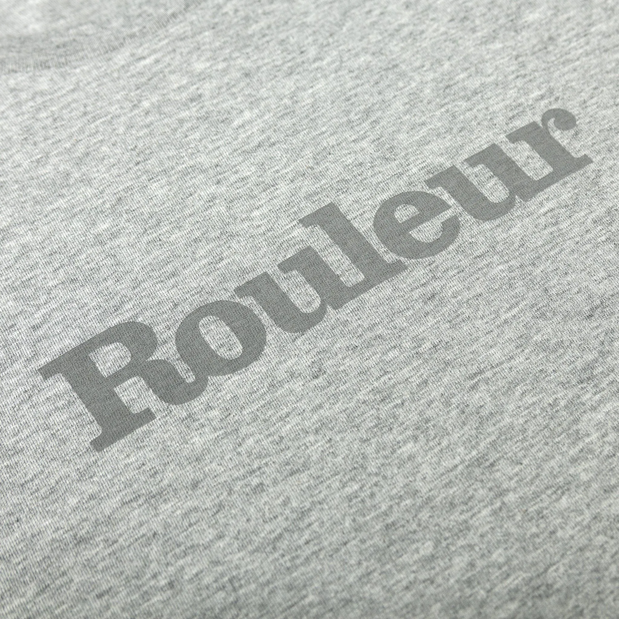 Rouleur Logo Organic Unisex T-Shirt – Tonal Grey