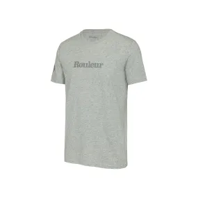 Rouleur Logo Organic Unisex T-Shirt – Tonal Grey