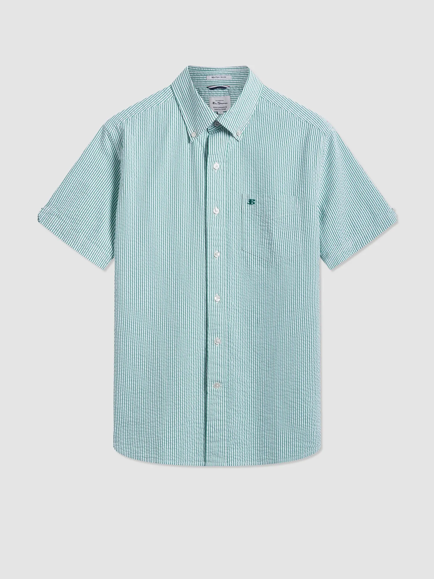 Seersucker Bengal Stripe Shirt - Green