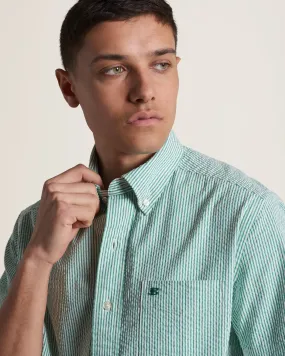 Seersucker Bengal Stripe Shirt - Green