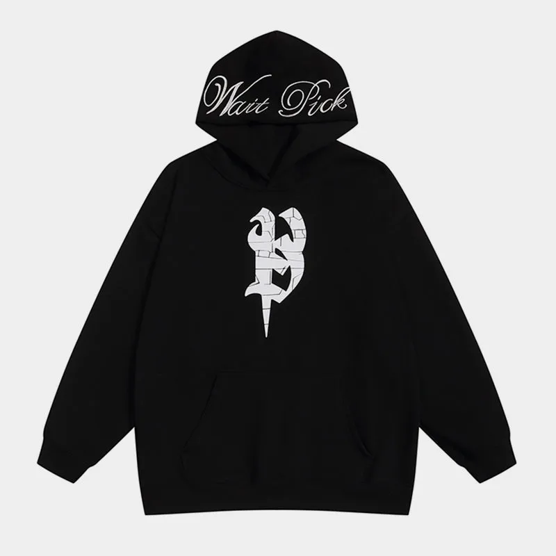 Shielded Script | Streetstyle Graphic Hoodie