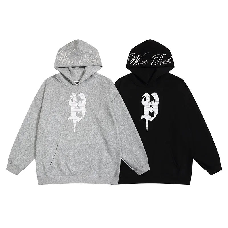 Shielded Script | Streetstyle Graphic Hoodie