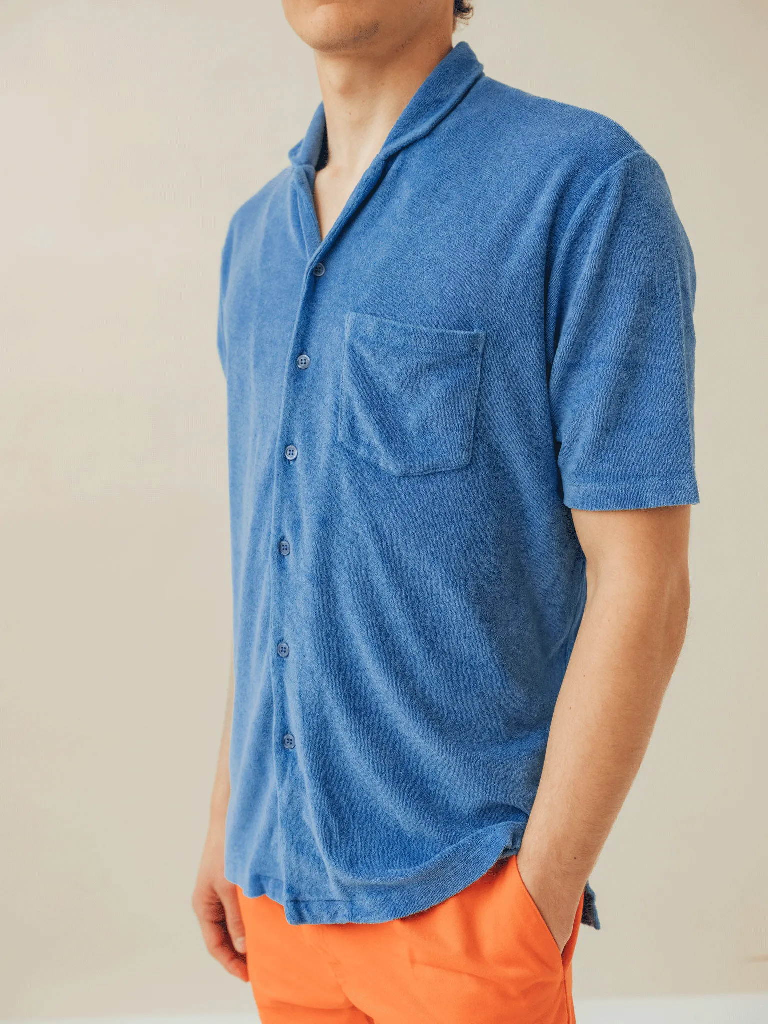 SHIRT TERRY DENIM BLUE