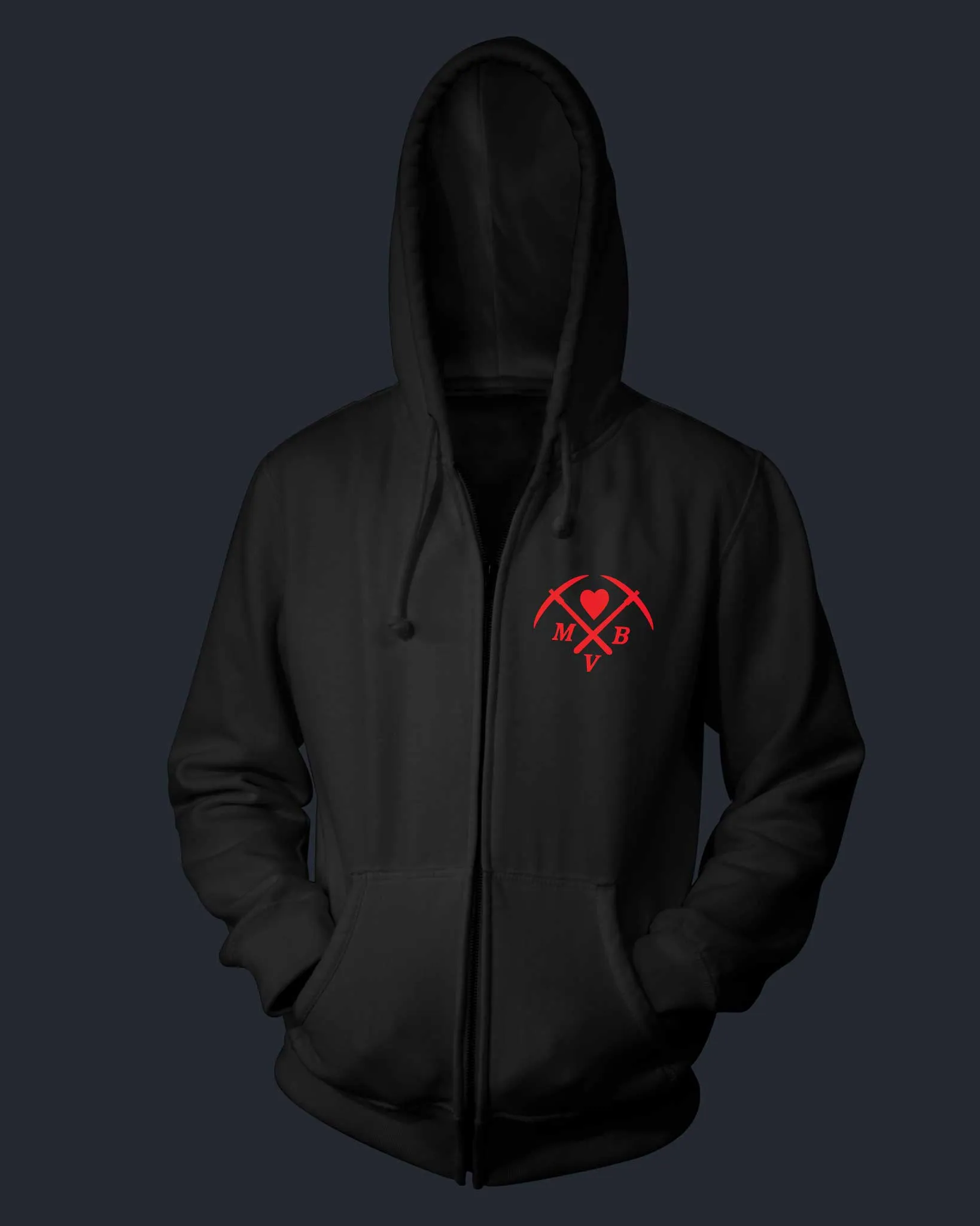 The Bloody Miner - Zippered Hoodie