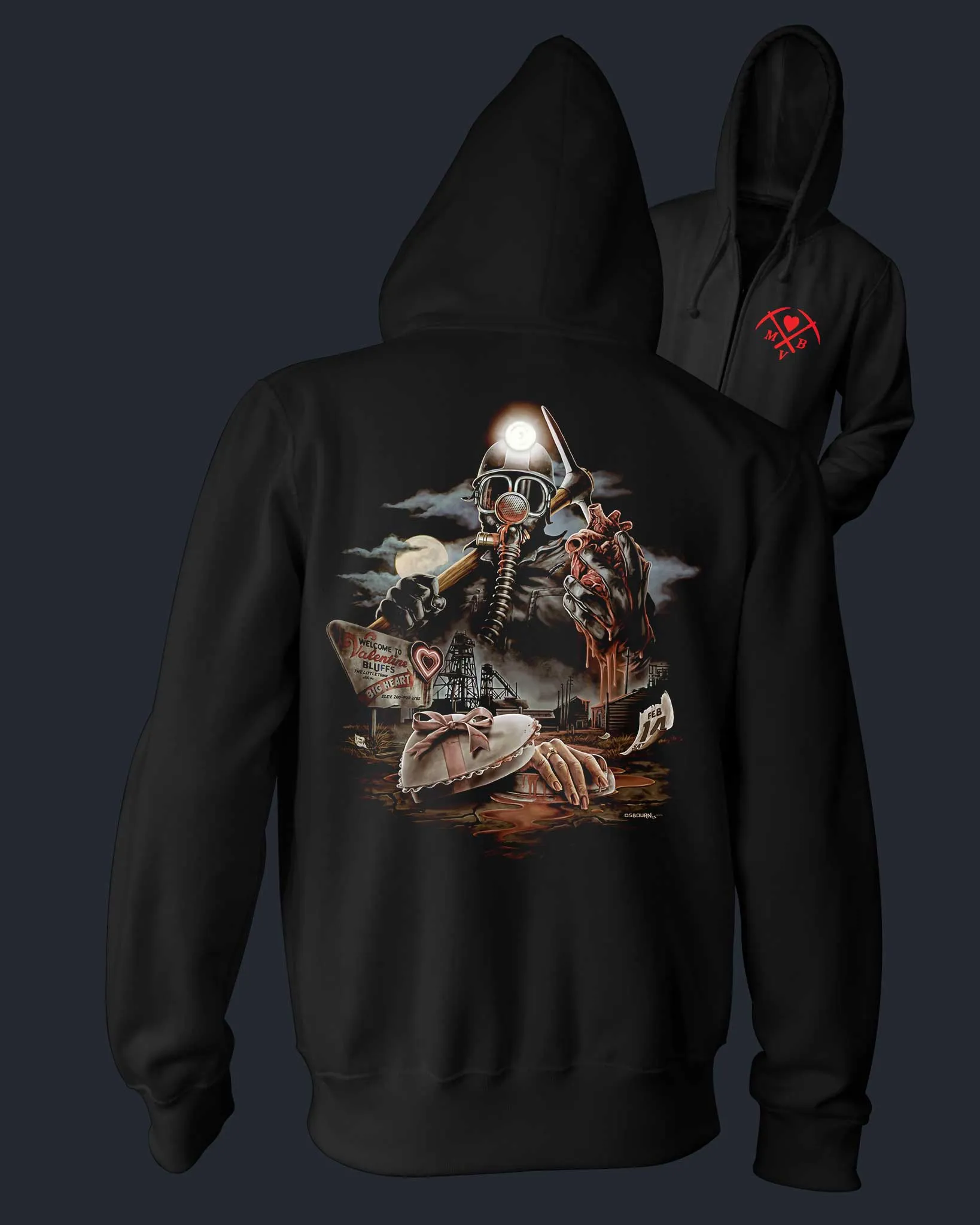 The Bloody Miner - Zippered Hoodie