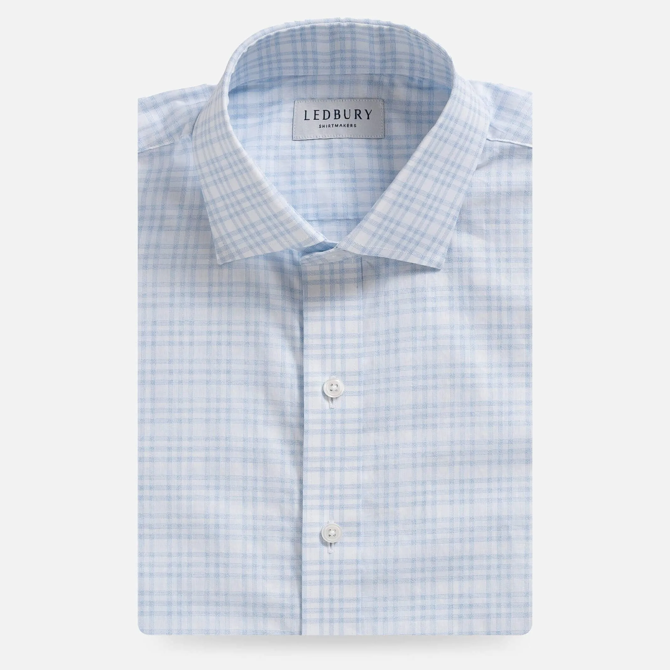 The Light Blue Ellis Plaid Custom Shirt