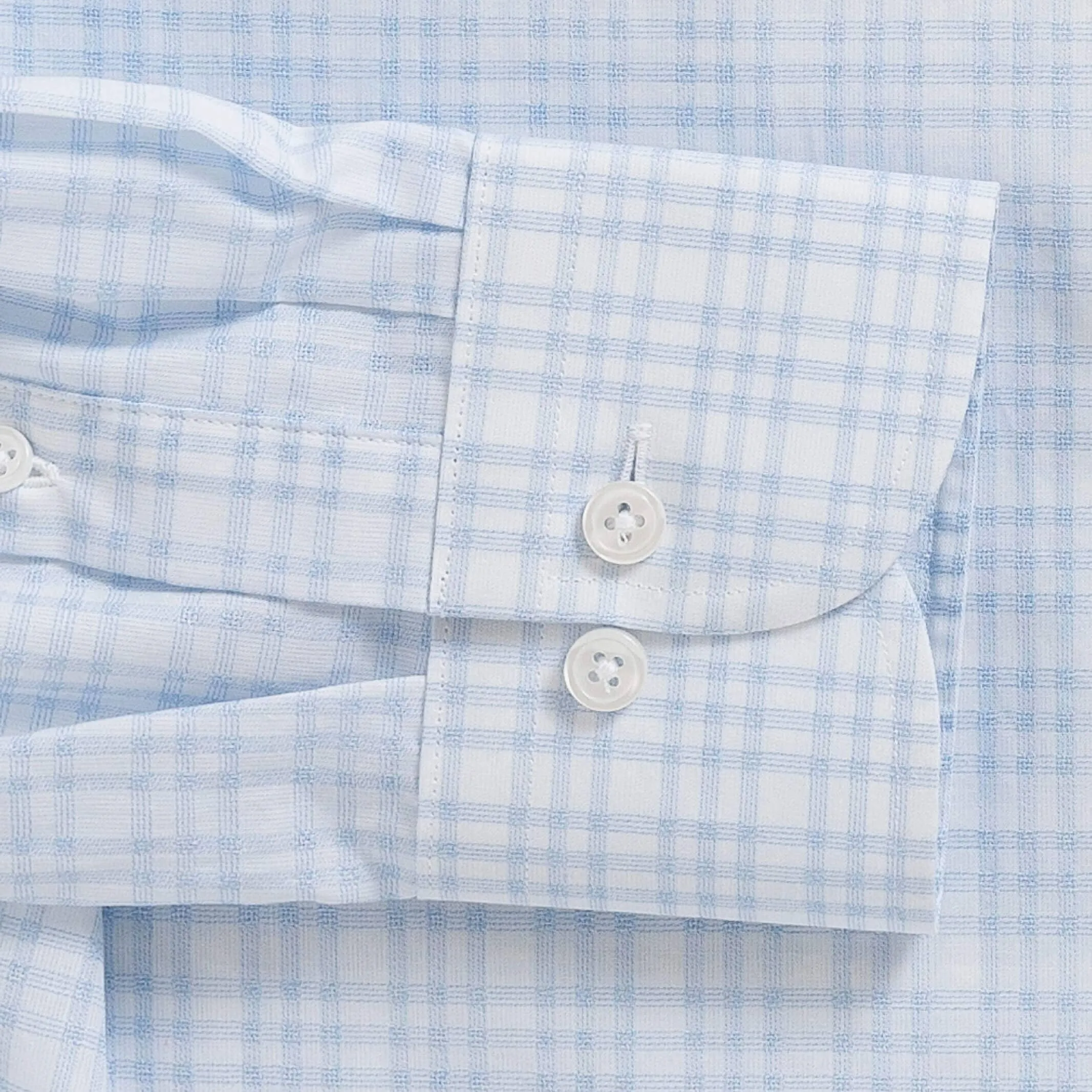 The Light Blue Ellis Plaid Custom Shirt