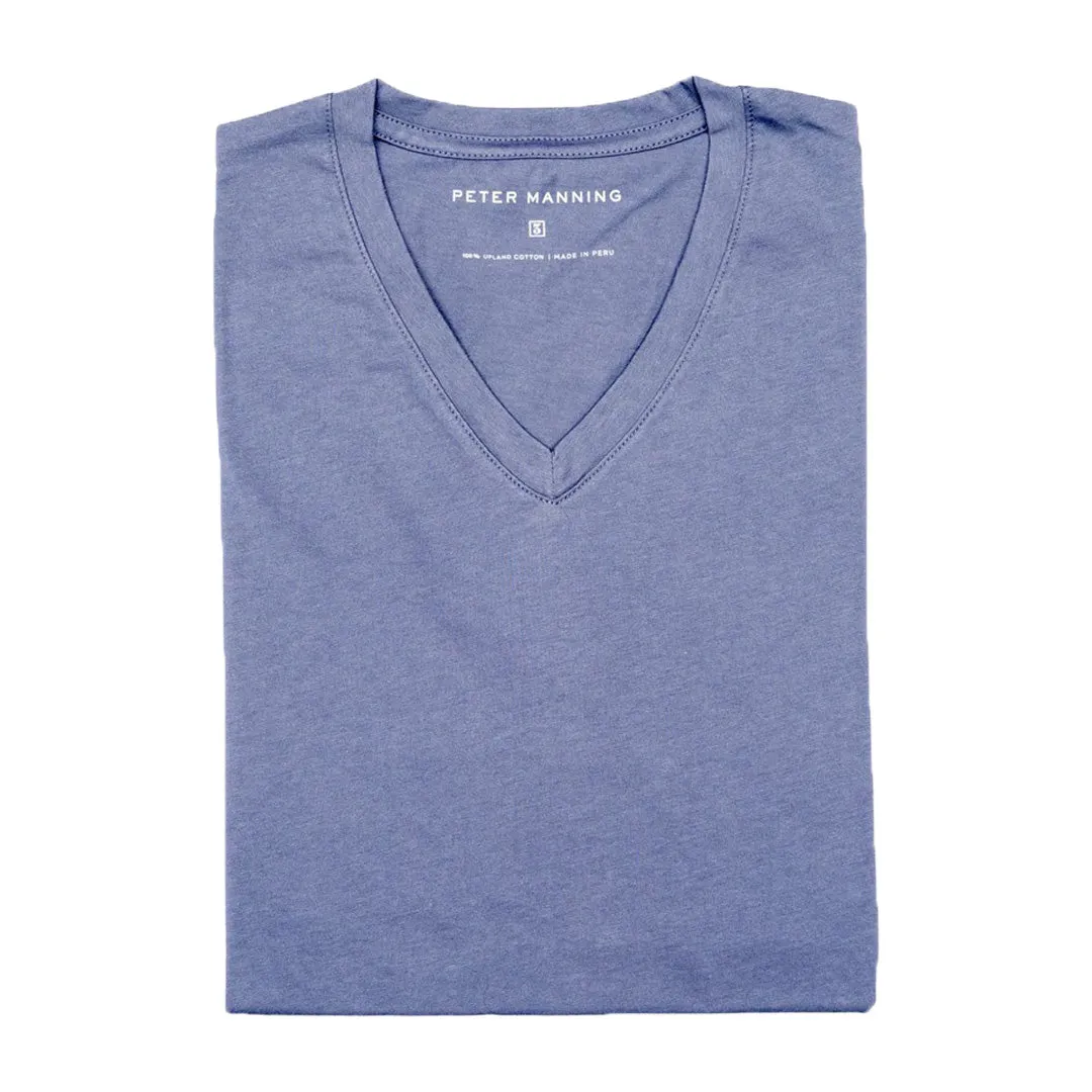 The V Neck T - Denim