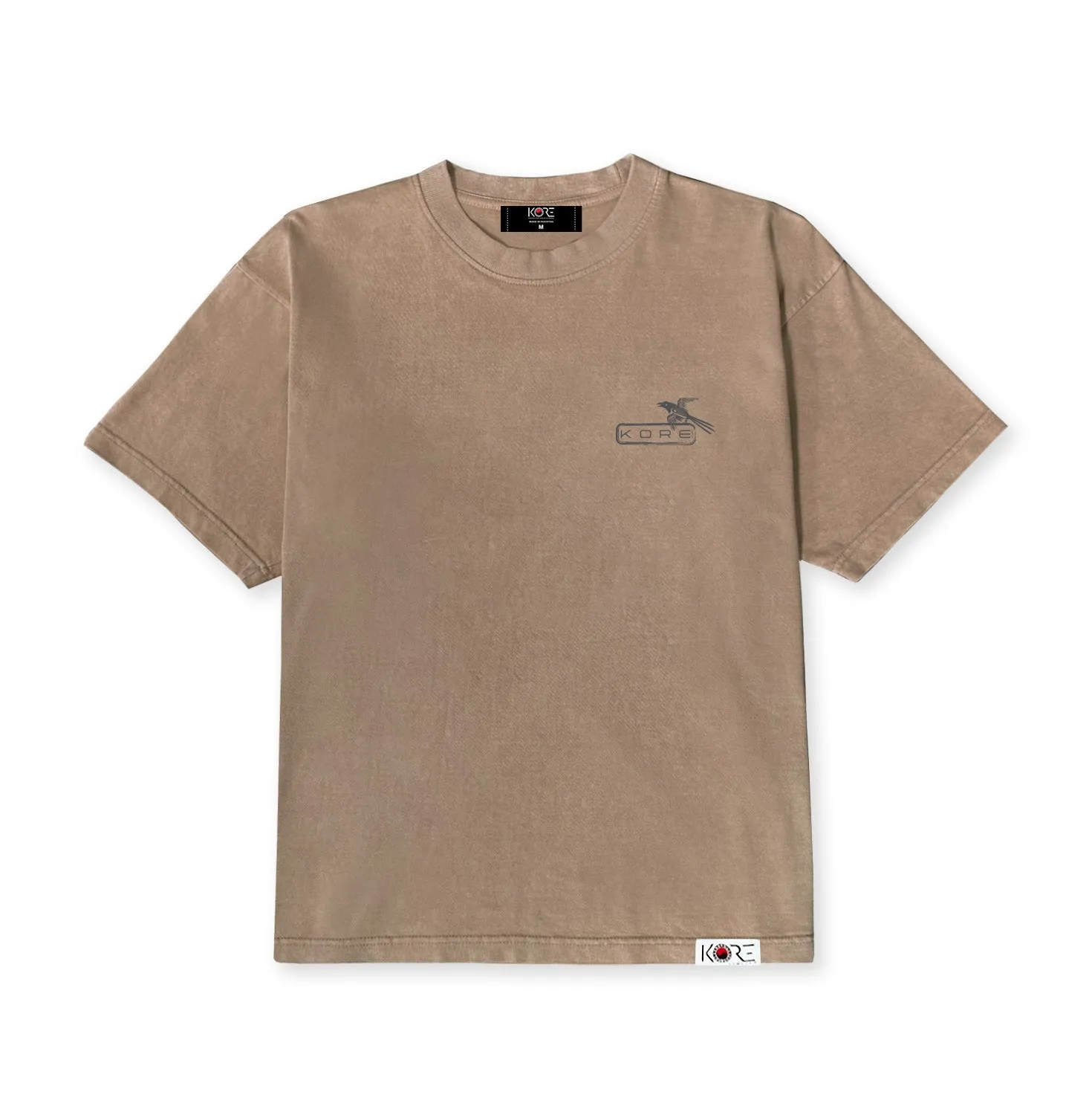 TIGER & MAGPIE TEE (WASHED KHAKI)